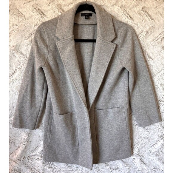 J.CREW Sweaters - J Crew Sweater Cardigan XS Merino Wool Blend Gray Stretch Knit‎ Pockets